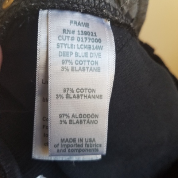 FRAME Le Crop Mini Boot Cord size 24 NWT - Picture 4 of 7